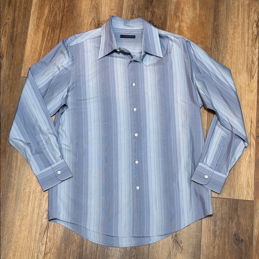 Material London Striped Dress Shirt- size Large- NWOT